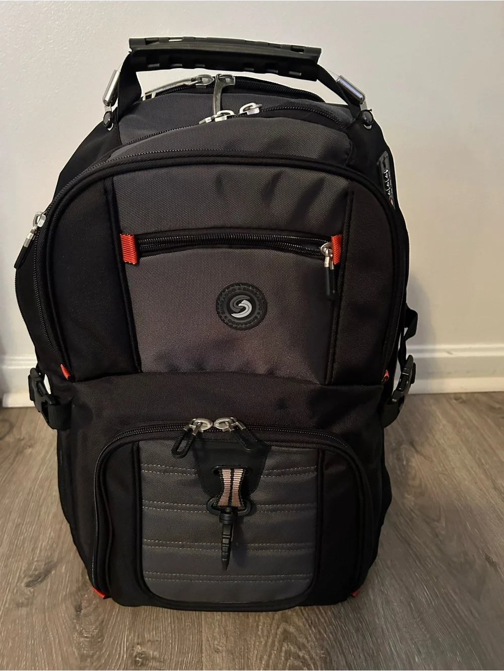 Black and Gray Travel Backpack - Unbranded Men's Laptop Bag